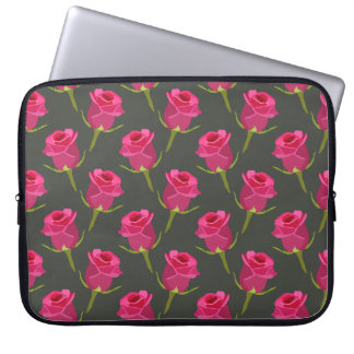 Capa Para Notebook Placas de Rosa de Bolsa de laptop de Neoprene em C