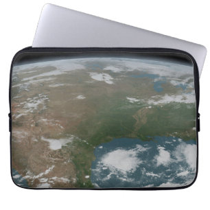 Capa Para Notebook Planeta Panorâmico Terra E Os Eua. 2