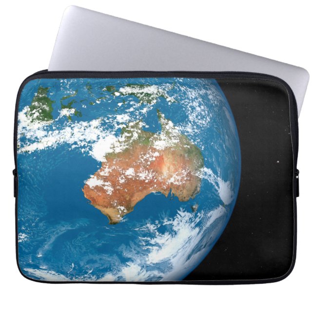 Capa Para Notebook Planeta Terra Mostrando Nuvens Sobre A Austrália. (Frente)