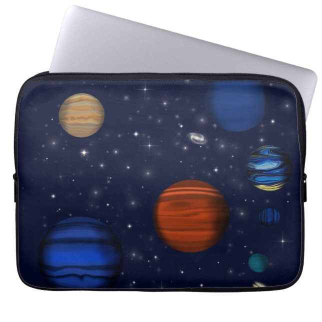 Capa Para Notebook Planetas e galáxias no espaço (Frente)