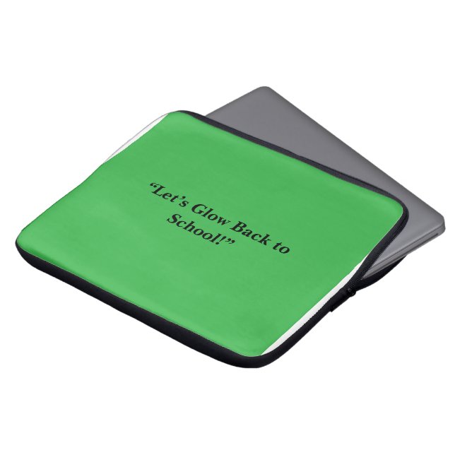 Capa Para Notebook Plano de Fundo Neon Verde – Textura Escolar (Frente Topo)