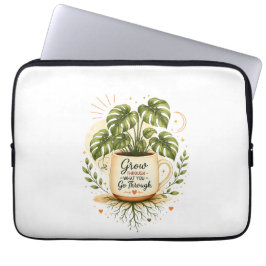 Capa Para Notebook Planta Monstera em Caneca de Café | Botânica Aconc