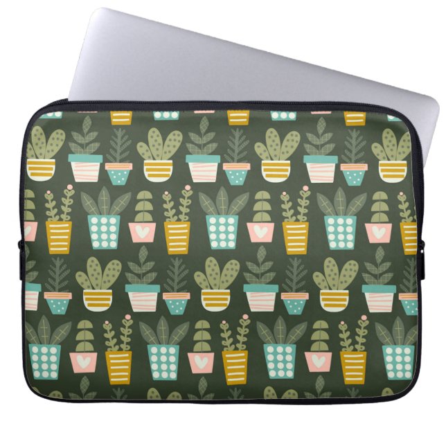 Capa Para Notebook Plantas Suculentas (Frente)