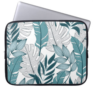 Capa Para Notebook Plantas Tropicais Deixam Papel De Parede Vintage.