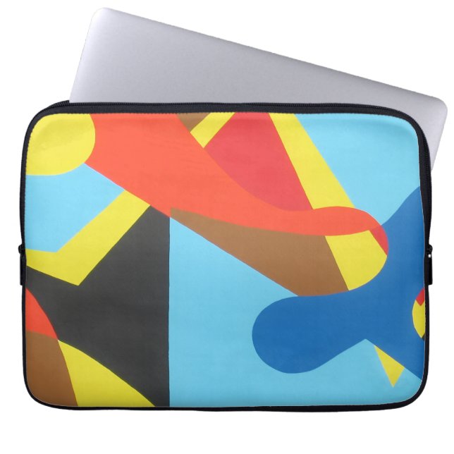 Capa Para Notebook Playful Abstract Color Laptop Sleeve (Frente)