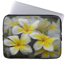 Capa Para Notebook Plumeria, Fotografia de Flor Amarela