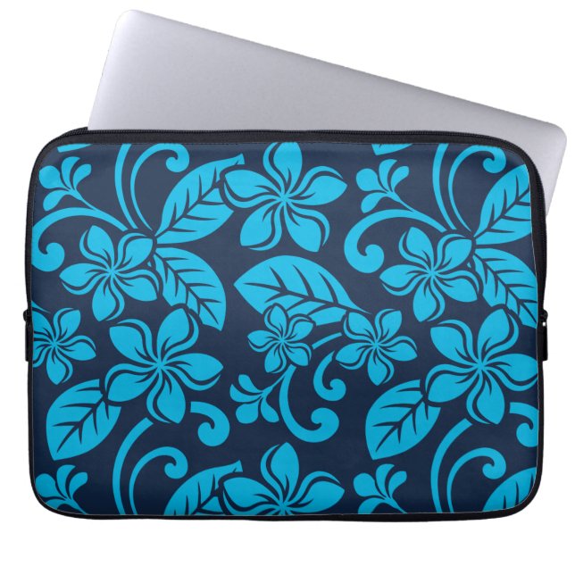 Capa Para Notebook PLUMÉRIA ISLAND (azul x 2) (Frente)