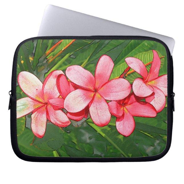 Capa Para Notebook Plumérias (Frente)