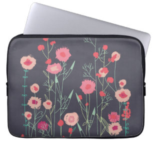 Capa Para Notebook Plymouth Flowers Dark Boho Floral Pintura