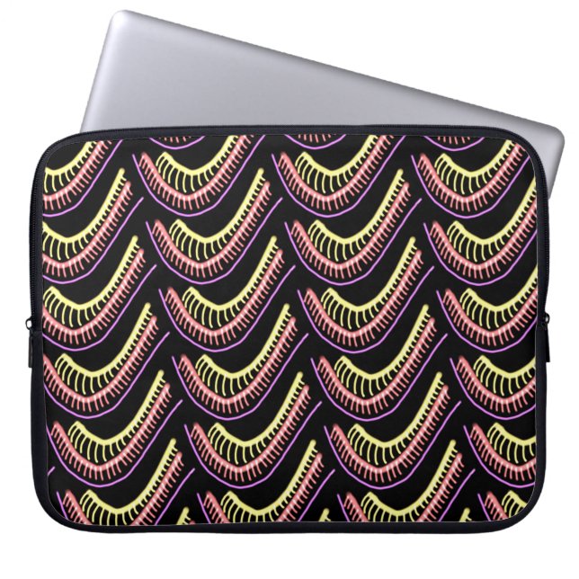 Capa Para Notebook Pochette protettrice pour ordinateur rosa vert (Frente)