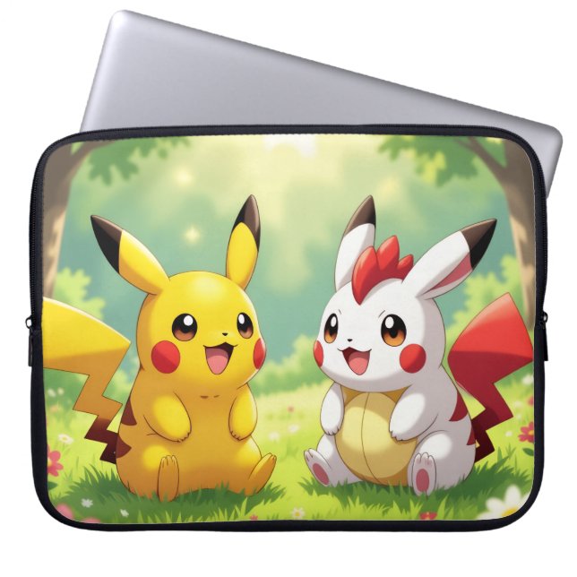 Capa Para Notebook Pokémon und seine Treue Freunde Leinwanddruck (Frente)