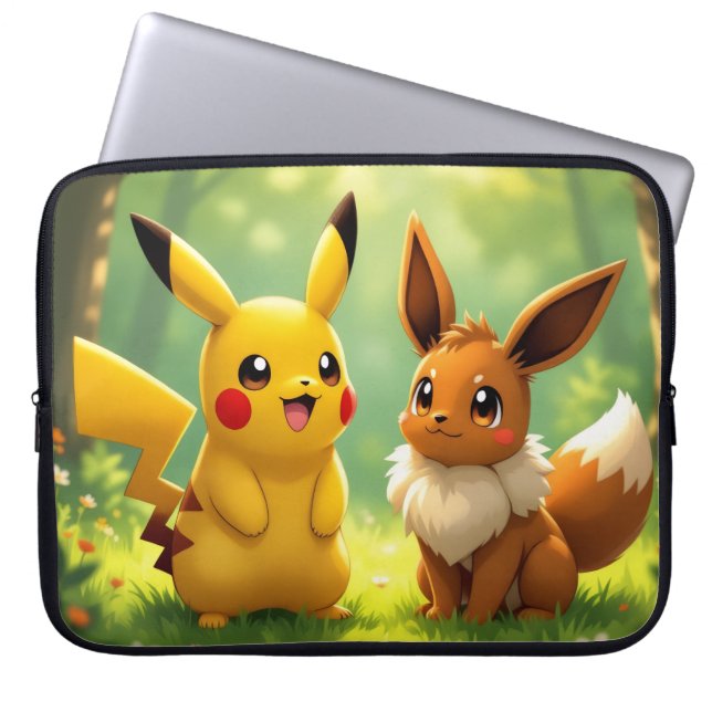Capa Para Notebook Pokémon und seine Treue Freunde Leinwanddruck (Frente)