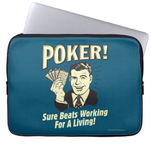 Capa Para Notebook Poker: Batidas Trabalhando para a Vida
