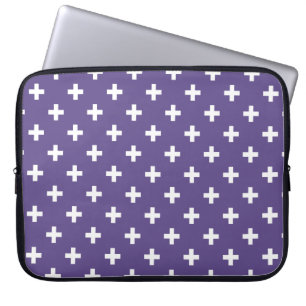 Capa Para Notebook Polka branca cruza ultravioleta