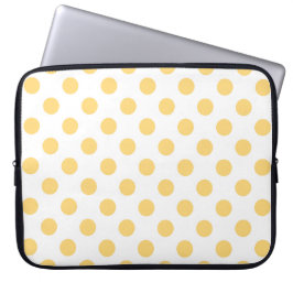 Capa Para Notebook Polkadots amarelos