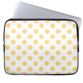Capa Para Notebook Polkadots amarelos
