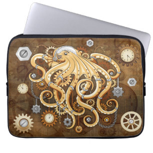 Capa Para Notebook Polvo Steampunk Retro Fantasia Mecânica