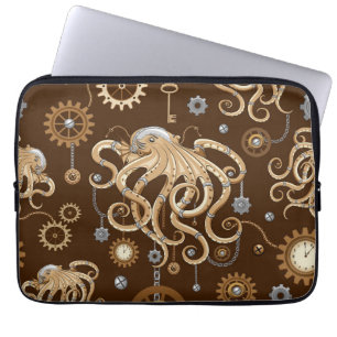 Capa Para Notebook Polvo Steampunk Retro Fantasia Mecânica