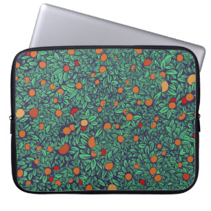 Capa Para Notebook Pomar Rico: Padrão de Árvore Vintage.