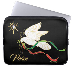 Capa Para Notebook Pomba Branca Espalhando Paz