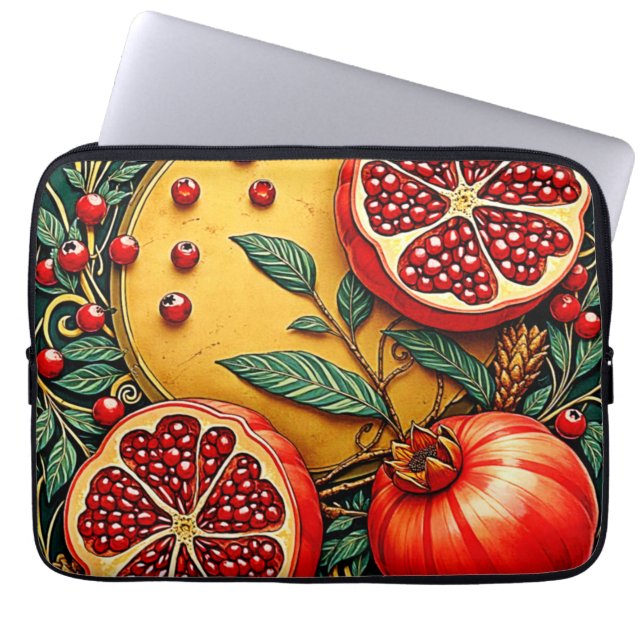 Capa Para Notebook Pomegranate Elegance Impressão (Frente)