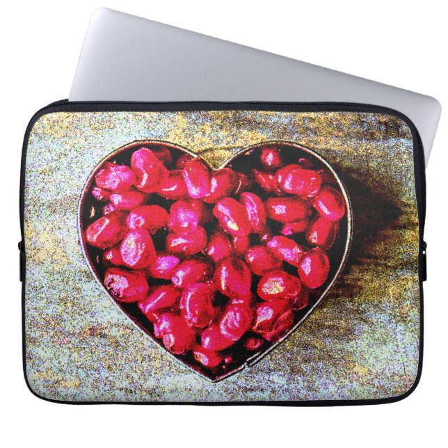 Capa Para Notebook "Pomegranates Heart Fruta" Foto Grata. Compre agor (Frente)