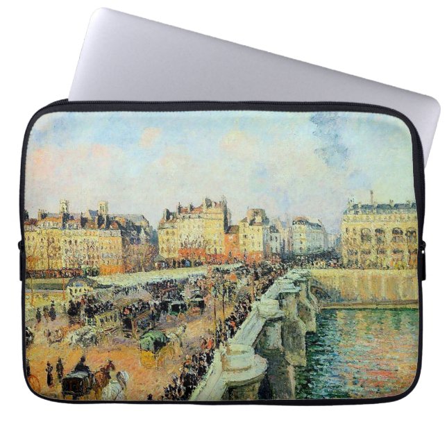 Capa Para Notebook Pont Neuf, Tarde, Sunlight Camille Pissarro (Frente)