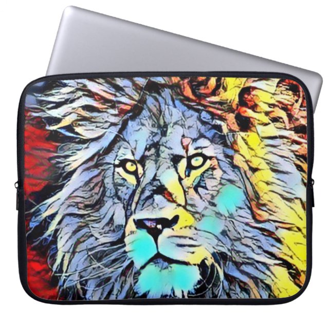 Capa Para Notebook pontapé de cor - rei de leão (Frente)
