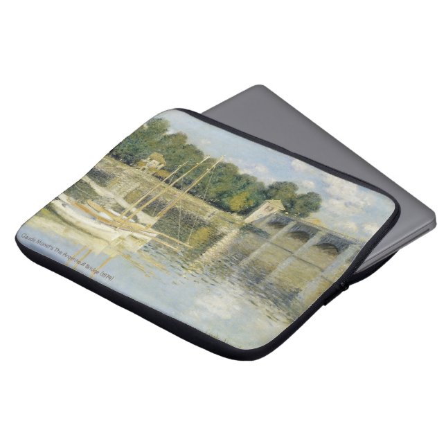 Capa Para Notebook Ponte Argenteuil de Claude Monet (1874) (Frente Topo)