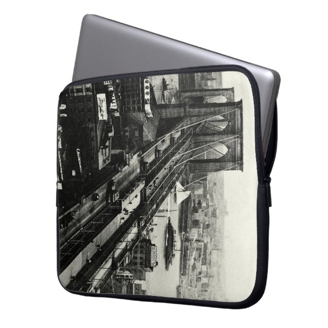 Capa Para Notebook Ponte Brooklyn 1900 (Frente Esquerda)