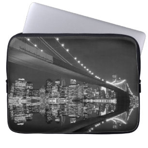 Capa Para Notebook Ponte de Brooklyn e skyline de Manhattan