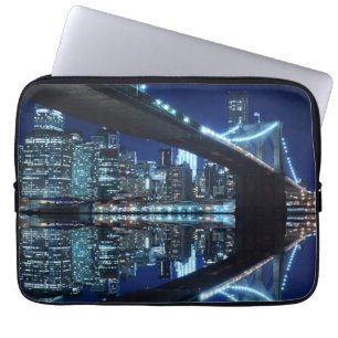 Capa Para Notebook Ponte de Brooklyn e skyline de Manhattan