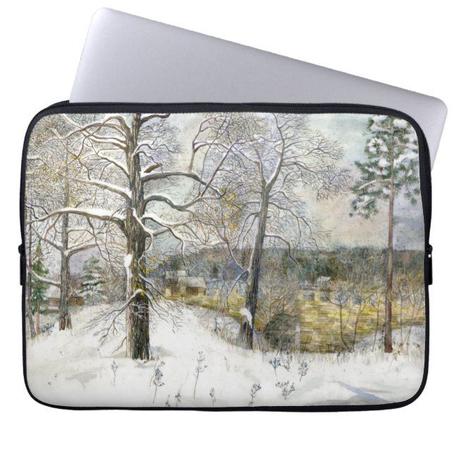 Capa Para Notebook ponte de inverno (Frente)