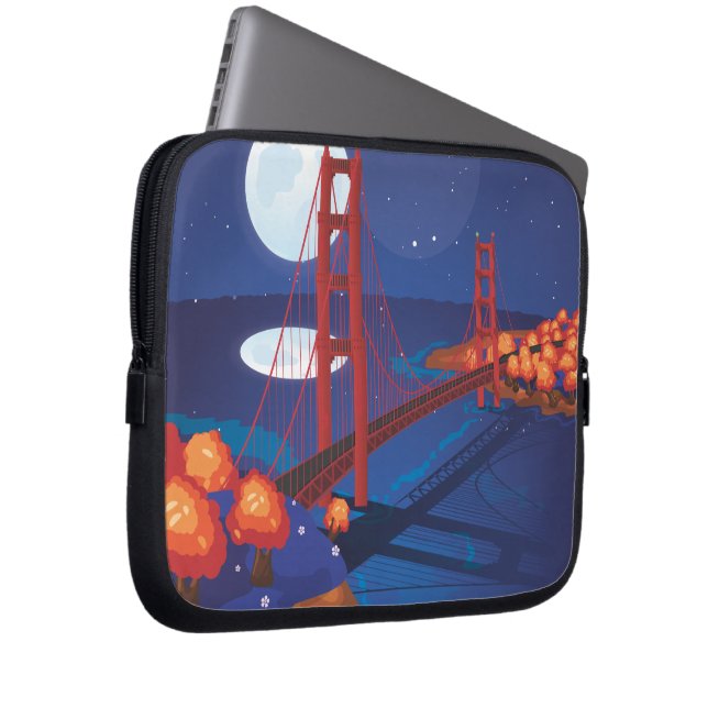 Capa Para Notebook Ponte Golden Gate de São Francisco (Frente Esquerda)
