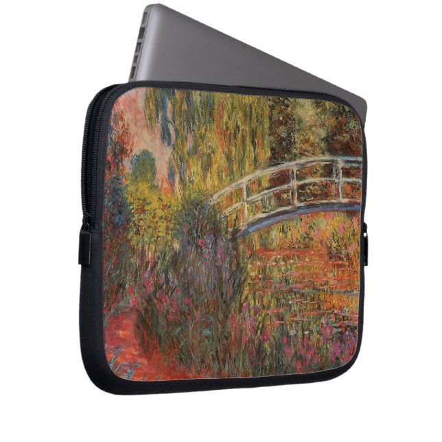 Capa Para Notebook Ponte Japonesa de Claude Monet em Giverny Arte (Frente Esquerda)