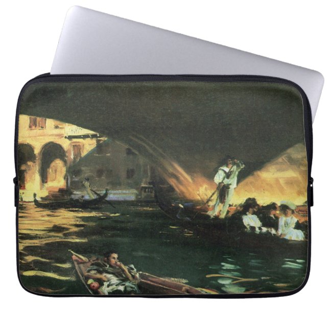 Capa Para Notebook Ponte Rialto, Grande Canal de John Singer Sargent (Frente)