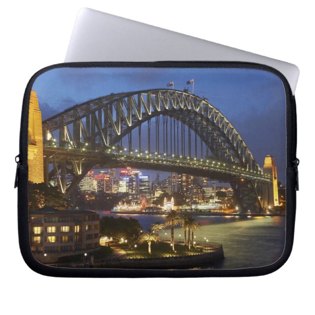 Capa Para Notebook Ponte Sydney Harbor e Hotel Park Hyatt Sydney (Frente)