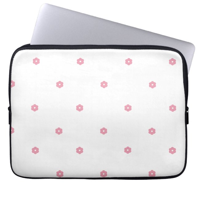 Capa Para Notebook Ponto Floral - Saco de Eletrônicos do Flor de Cere (Frente)
