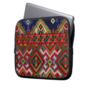 Capa Para Notebook Ponto transversal ucraniano Neopren Zippered