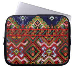 Capa Para Notebook Ponto transversal ucraniano Neopren Zippered