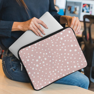 Capa Para Notebook Pontos Dalmáticos cor-de-rosa, pontos Dalmáticos,