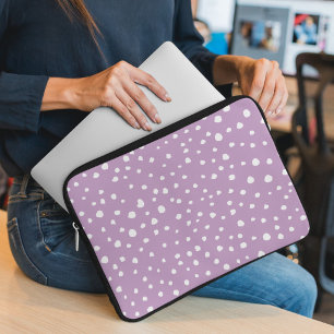 Capa Para Notebook Pontos Dalmáticos Lilac, Pontos Dalmáticos, pontos