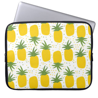 Capa Para Notebook Pontos de abacaxi: Design de Fruta de Verão