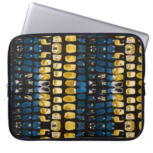Capa Para Notebook Pontos de Aquarela de abstrato: Criativo sem costu