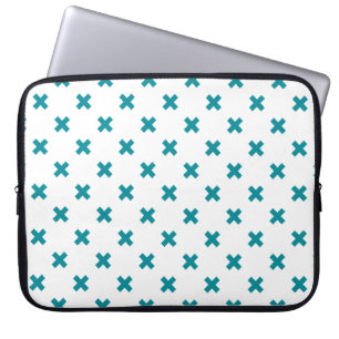 Capa Para Notebook Pontos de cruz em branco