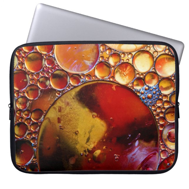 Capa Para Notebook pontos Dourados e vermelhos (Frente)