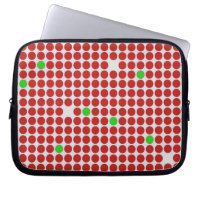 Pontos Horizontais Padrão Gráfico Vermelho Verde B