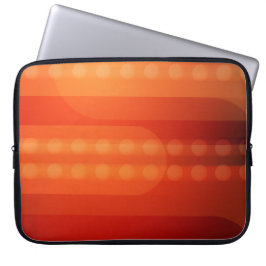 Capa Para Notebook Pontos laranja em uma bolsa de eletrônicos distint