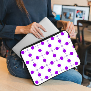 Capa Para Notebook Pontos Polka Roxos, Padrão de Pontos, Pontos, Pont