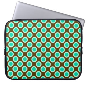 Capa Para Notebook Pontos retrorreflectores circulados, castanhos e t